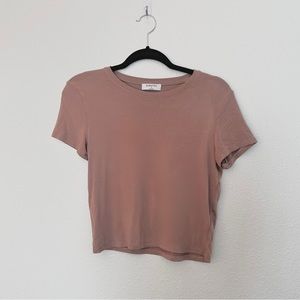 Aritzia Babaton Everyday T-Shirt (Clay) – Size Small